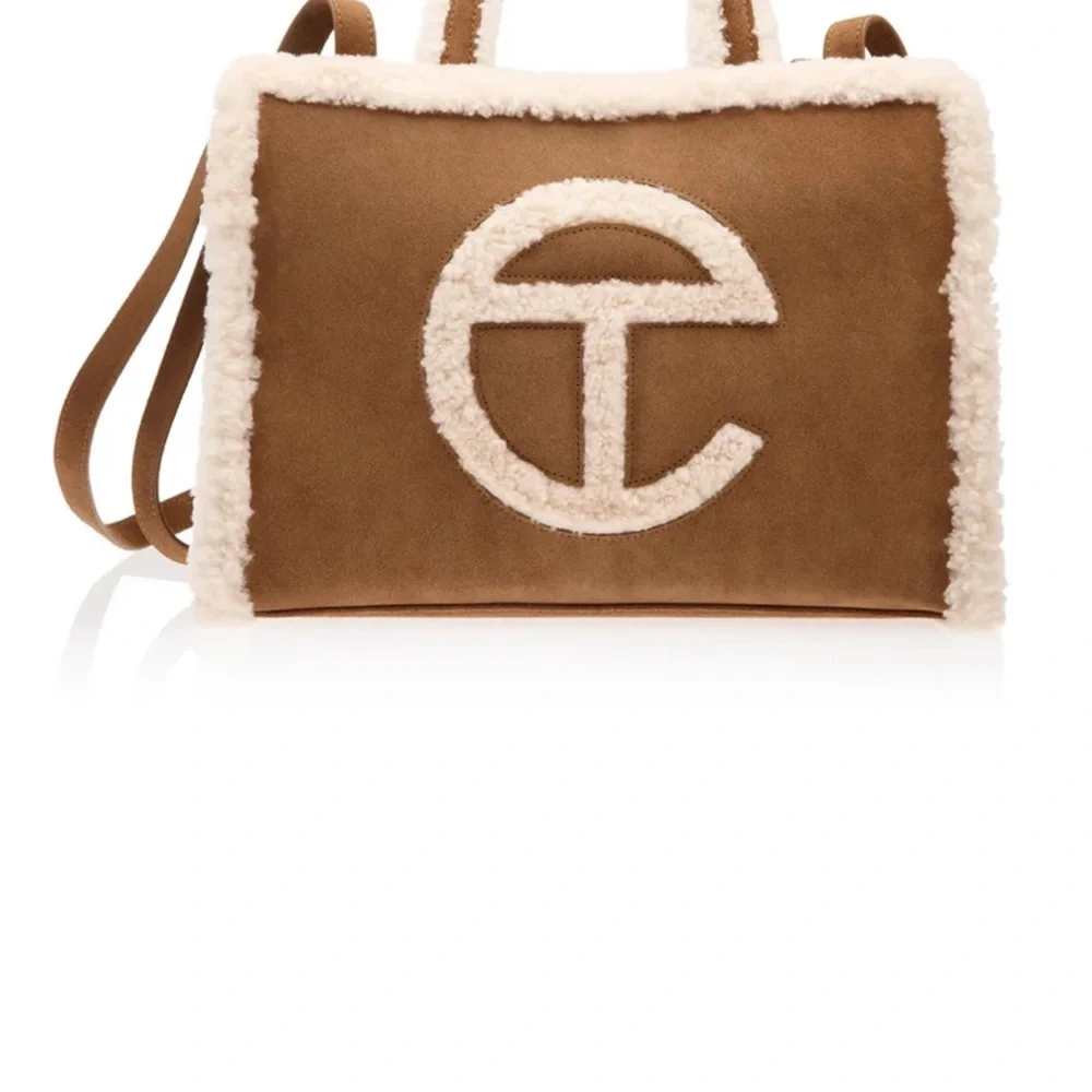 Telfar Tan Shearling Shoulder Bag - Picture 1 of 3